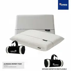 RIVESI - Pack de 2 almohadas Rivesi Home Memory Foam