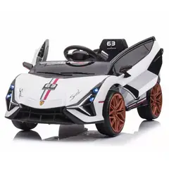 OEM - Carro Eléctrico Deportivo Blanco Estilo Lamborguini Huracán Sterrato12V 380-2 Motor Con Control