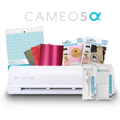 SILHOUETTE - Combo Emprendedor Silhouette Cameo 5 Alpha Blanco + Herramientas e Insumos