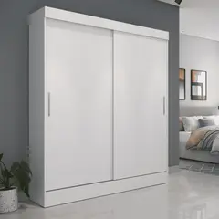 PAZART MUEBLES - ROPERO 2 PUERTAS CORREDIZAS PORTO BLANCO