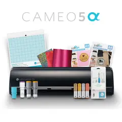 SILHOUETTE - Combo Full Silhouette Cameo 5 Alpha Negro - Herramientas + Cuchillas e Insumos