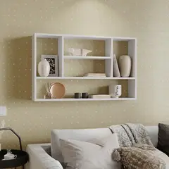 PELIKANO - Repisa Cohe Melamina 100x60x20cm Blanco