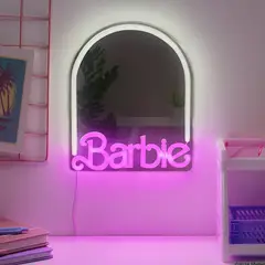 PALADONE - ESPEJO CON LUZ LED BARBIE LÁMPARA