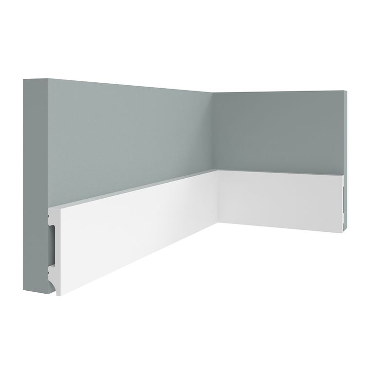 ZOCALO POLIESTIRENO NORDICO COLOR BLANCO DE 8cm