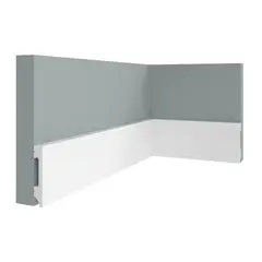 PAZART MUEBLES - ZOCALO POLIESTIRENO NORDICO COLOR BLANCO DE 8cm