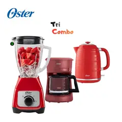 OSTER - Combo Licuadora BLSTKAGRRD - Cafetera y Hervidor
