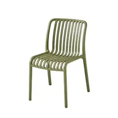 PET MOOD - Silla Plástica Moderna Para Comedor o Terraza Color Verde