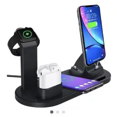 SEISA - Estación de Carga Inalámbrica Multifuncional 4 en 1 Celular Smart Watch