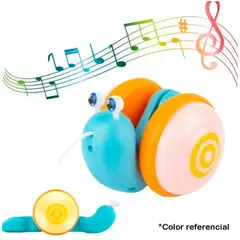 GENERICO - Caracol Didáctico de Arrastre con Sonidos y Luces Infantiles