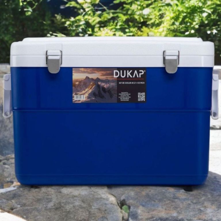 Cooler Dukap 45 Litros Azul - Icepack GRATIS
