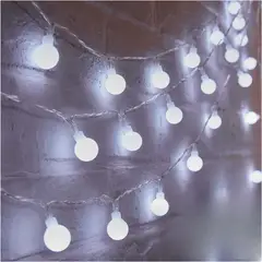 ARTEZA - Luces Navideñas 9m 100 LED Blancas en Bolitas para Decoración de Interior y Árbol