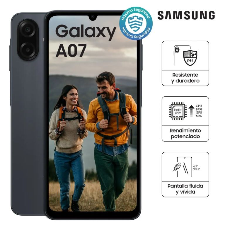 Celular samsung Galaxy A07 4GB ram 128GB negro