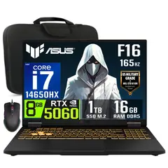 ASUS - TUF Gaming F16 2025 Core i7-14650HX 8GB RTX5060 16GB RAM 1TB SSD 16″ WUXGA 165Hz