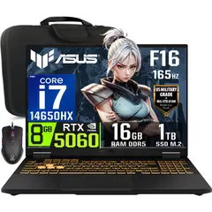 ASUS - Laptop Gamer juegos Asus TUF Gaming F16 2025 Core i7-14650HX RTX5060 16GB RAM 1TB SSD 16 WUXGA 165Hz
