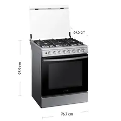 SAMSUNG - Cocina 6 hornillas con Plancha NX52T5311PSPE