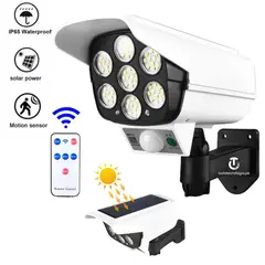 GENERICO - FOCO SENSOR LED TIPO CAMARA PARA EXTERIOR CON CONTROL REMOTO