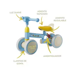 GENERICO - BICICLETA DE EQUILIBRIO CON AMORTIGUADOR PARA NIÑOS