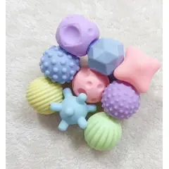 GENERICO - Pelotas Sensoriales para Bebés con Texturas Suaves