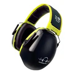GENERICO - Audífonos Antiruido Orejeras Niño y Joven 4 a 12 años Negro Verde - Safebuilder