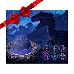 ROHS - Lámpara Parlante Proyector Galaxy Modelo Huevo de Dinosaurio con Bluetooth