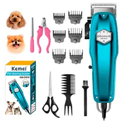 KEMEI - Cortadora De Pelo Mascota KM-CW16 Inalambrico Pantalla