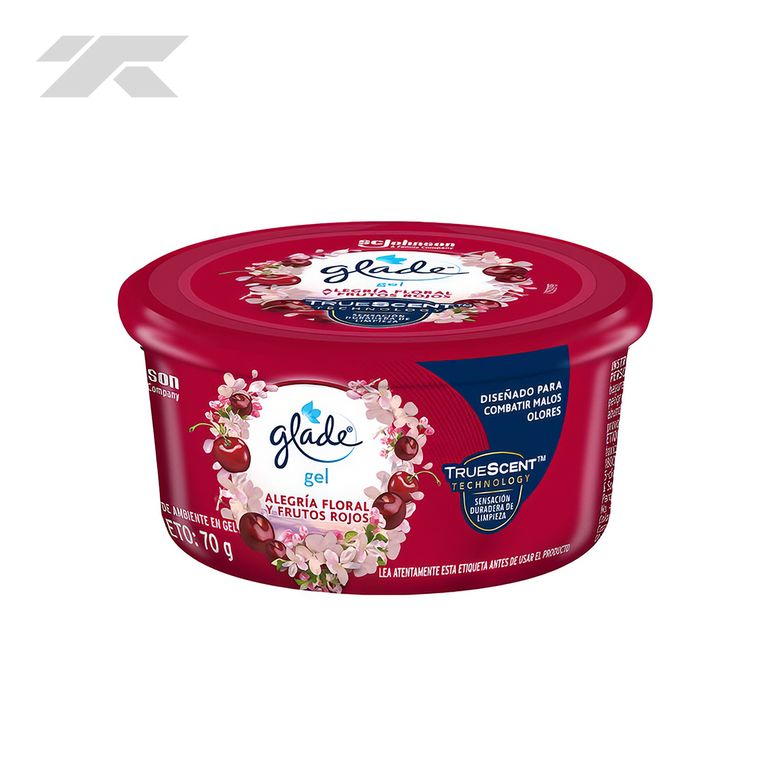 Ambientador Glade Gel 70g Alegría Floral y Frutos Rojos