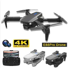 GENERICO - DRONE E99 PRO HD 4K dual camera plegable con soporte para celular