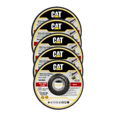 CAT - DISCO DE DESBASTE METAL Pack 5, 4 1/2" x 6mm DA10022