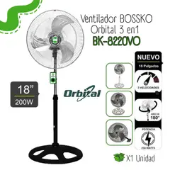 BOSSKO - Ventilador Bossko Orbital 18" 3 en 1 BK-8220VO