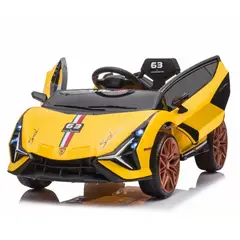 OEM - Carro Eléctrico Coche Deportivo Amarillo Estilo Lamborguini Huracán Sterrato12V 380-2 Con Control