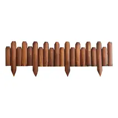 ANYHOGAR - Valla De Madera  Para Jardin Bordes Exteriores Marrón