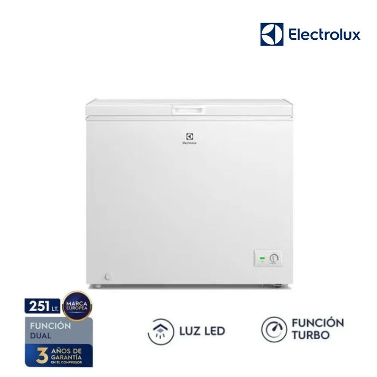 Congelador Horizontal Electrolux 251 L Blanco EFH25S2P4AW