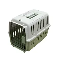 PET MOOD - Transportador Para Gatos Incluye Piso y Bebedero Color Verde