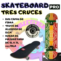 OKA - SKATEBOARD PRO TRES CRUCES PROFESIONALES