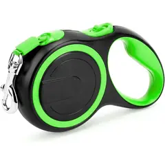 IMPORTADO MC - Correa Retráctil para Perros Medianos y Grandes 8 metros con Mango Antideslizante Color Verde