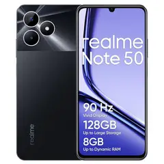 REALME - Smartphone Note 50 128GB ROM + 8GB RAM IP54 Batería 5000 mAh New Model Color Negro