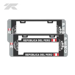 GENERICO - Porta Placa Modelo Europeo Escudo Negro