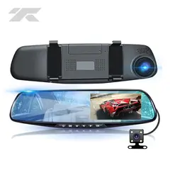 GENERICO - Espejo Retrovisor con Cámara 1080 Full HD