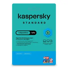 KASPERSKY - ANTIVIRUS KASPERSKY STANDARD 1 DISPOSITIVO 1 AÑO