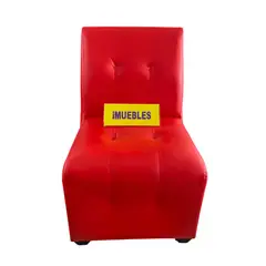 TEMEL - Sillón Individual Sillón Modular Sillón de espera Rojo