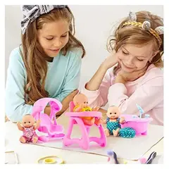 GENERICO - Mini Colección De Muñecas Para Bebés Newborn Dolls Con Sus Accesorios