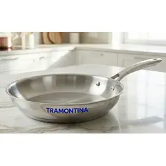 TRAMONTINA - Sartén Acero Inoxidable con fondo triple 24 cm Tramontina