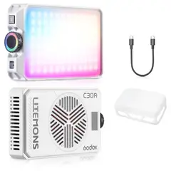 GODOX - Godox C30R  Luz LED RGB Profesional 30W Portátil para Foto y Video