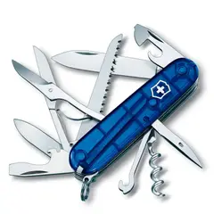 VICTORINOX - Navaja Huntsman color azul transparente Victorinox