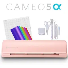 SILHOUETTE - Combo Completo Cameo 5α ALPHA Rosa +  5 herramientas + vinil + videos
