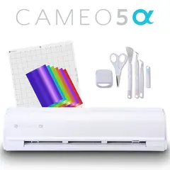 SILHOUETTE - Combo Completo Cameo 5α ALPHA Blanco +  5 herramientas + vinil + videos