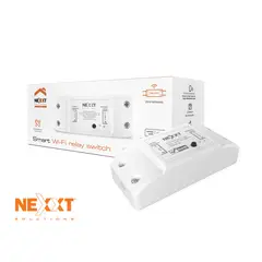 NEXXT SOLUTIONS - Interruptor relé Wi-Fi NHE-R100 Nexxt 2200W Múltiples temporizadores Activación voz