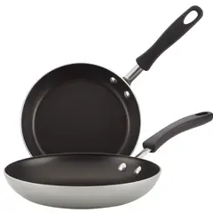 FARBERWARE - Set de sartenes 2 piezas 21 + 25cm Farberware DiamondMax® aluminio antiadherente gris