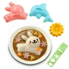 GENERICO - Moldes para huevos hervidos con forma de arroz plantillas para niños