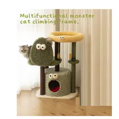 GENERICO - Torre Gimnasio Casa Rascador Para Gatos Monster Cactus